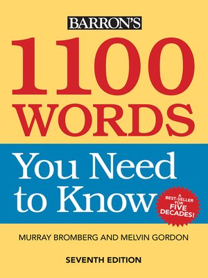 cover image of 1100 Words You Need to Know